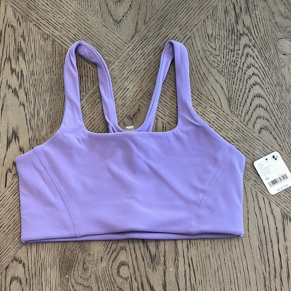 Free People Movement Never Better Square Neck Bra XS NWT Lilac ice - Picture 8 of 12